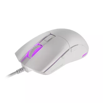 Genesis herní optická myš KRYPTON 750/RGB/8000 DPI/Herní/Optická/8 000 DPI/Drátová USB/Bílá