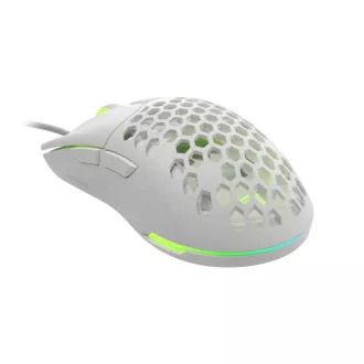 Genesis herní optická myš KRYPTON 750/RGB/8000 DPI/Herní/Optická/8 000 DPI/Drátová USB/Bílá