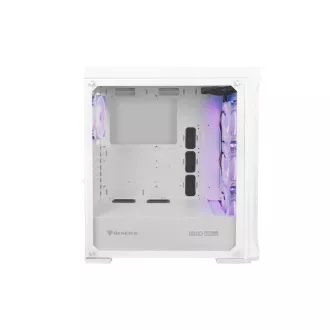 Počítačová skříň Genesis IRID 505 ARGB V2/Midi Tower/Transpar./Bílá