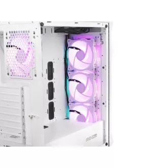Počítačová skříň Genesis IRID 505 ARGB V2/Midi Tower/Transpar./Bílá