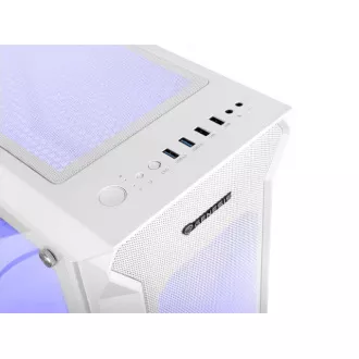 Počítačová skříň Genesis IRID 505 ARGB V2/Midi Tower/Transpar./Bílá