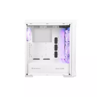 Počítačová skříň Genesis IRID 505 ARGB V2/Midi Tower/Transpar./Bílá
