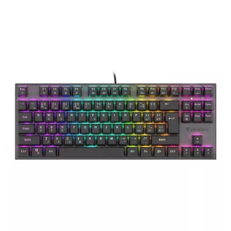Genesis herní mechanická klávesnice THOR 303/TKL/RGB/Outemu Red/Drátová USB/CZ-SK layout/Černá