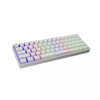 Genesis herní klávesnice THOR 660/RGB/Gateron Brown/Bezdrátová USB + Bluetooth/US layout/Bílá Genesis herní klávesnice THOR 660/RGB/Gateron Brown/Bezdrátová USB + Bluetooth/US layout/Bílá