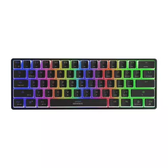 Genesis herní klávesnice THOR 660/RGB/Gateron Brown/Bezdrátová USB + Bluetooth/US layout/Černá Genesis herní klávesnice THOR 660/RGB/Gateron Brown/Bezdrátová USB + Bluetooth/US layout/Černá