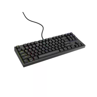 Genesis herní mechanická klávesnice THOR 404/RGB/Khail Box Brown/Drátová USB/US layout/Černá