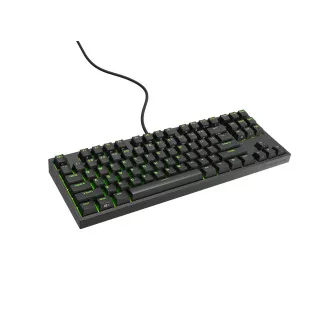 Genesis herní mechanická klávesnice THOR 404/RGB/Gateron Yellow Pro/Drátová USB/US layout/Černá