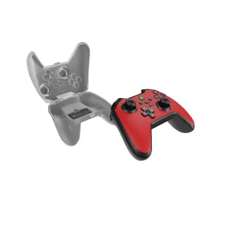 Bezdrátový gamepad Genesis MANGAN 400 pro PC/Switch/Mobil, červený