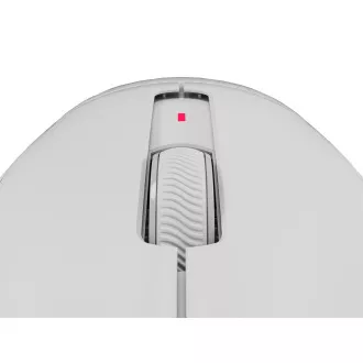 Genesis herní myš ZIRCON 500/Herní/Optická/10 000 DPI/USB+BT/Bílá