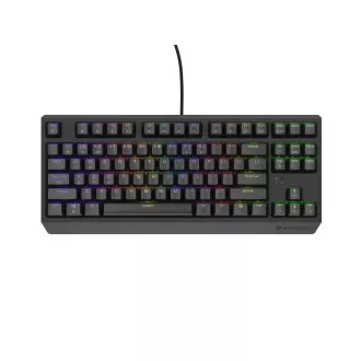Genesis herní klávesnice THOR 230/TKL/RGB/Outemu Brown/Drátová USB/US layout/Černá