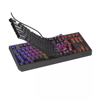 Genesis herní klávesnice THOR 230/TKL/RGB/Outemu Brown/Drátová USB/US layout/Černá