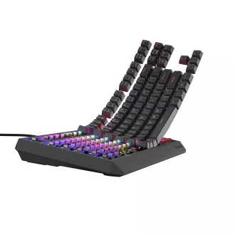Genesis herní klávesnice THOR 230/TKL/RGB/Outemu Brown/Drátová USB/US layout/Černá