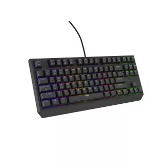 Genesis herní klávesnice THOR 230/TKL/RGB/Outemu Red/Drátová USB/US layout/Černá