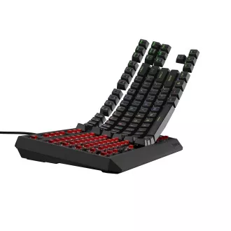 Genesis herní klávesnice THOR 230/TKL/RGB/Outemu Red/Drátová USB/US layout/Černá