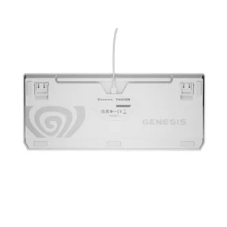 Genesis herní klávesnice THOR 230/TKL/RGB/Outemu Red/Drátová USB/US layout/Bílá