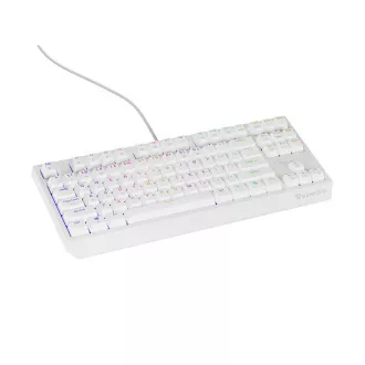 Genesis herní klávesnice THOR 230/TKL/RGB/Outemu Red/Drátová USB/US layout/Bílá