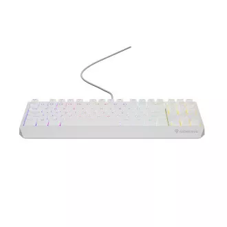 Genesis herní klávesnice THOR 230/TKL/RGB/Outemu Red/Drátová USB/US layout/Bílá