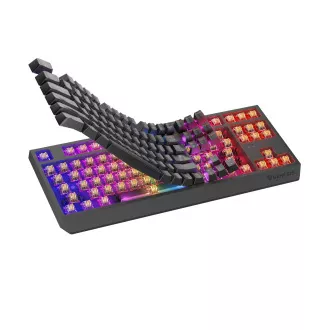 GENESIS herní klávesnice THOR 230/TKL/RGB/Outemu Panda/Bezdrátová USB + Bluetooth/US layout/Černá