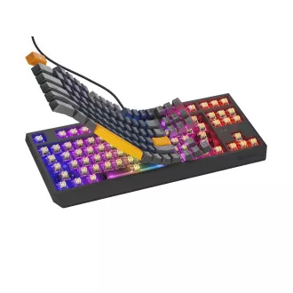 GENESIS herní klávesnice THOR 230/TKL/RGB/Outemu Panda/Drátová USB/US layout/Naval Blue Positive