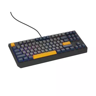 GENESIS herní klávesnice THOR 230/TKL/RGB/Outemu Panda/Drátová USB/US layout/Naval Blue Negative