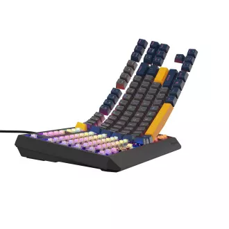 GENESIS herní klávesnice THOR 230/TKL/RGB/Outemu Panda/Drátová USB/US layout/Naval Blue Negative