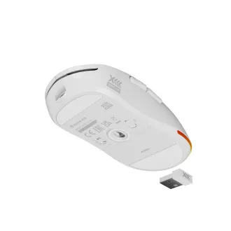 Genesis herní bezdrátová myš ZIRCON XIII/Herní/Optická/26 000 DPI/Bezdrátové USB/Bílá