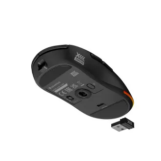 Genesis herní bezdrátová myš ZIRCON XIII/Herní/Optická/26 000 DPI/Bezdrátové USB/Černá