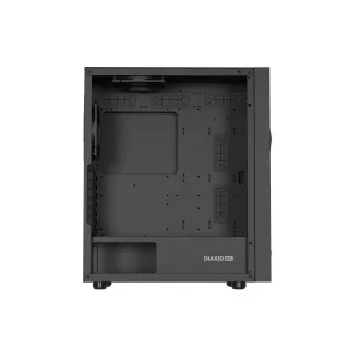 Počítačová skříň Genesis DIAXID 605F/Midi Tower/Transpar./Černá