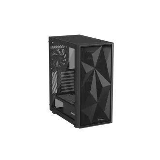 Počítačová skříň Genesis DIAXID 605F/Midi Tower/Transpar./Černá