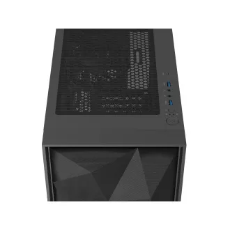 Počítačová skříň Genesis DIAXID 605F/Midi Tower/Transpar./Černá