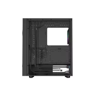 Počítačová skříň Genesis DIAXID 605 ARGB/Midi Tower/Transpar./Černá