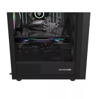 Počítačová skříň Genesis DIAXID 605 ARGB/Midi Tower/Transpar./Černá