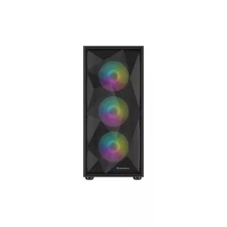 Počítačová skříň Genesis DIAXID 605 ARGB/Midi Tower/Transpar./Černá