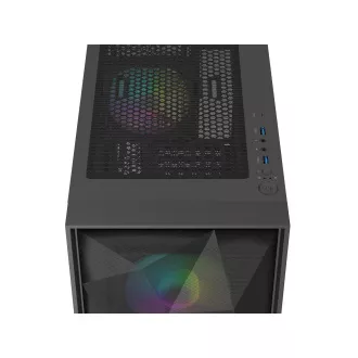 Počítačová skříň Genesis DIAXID 605 ARGB/Midi Tower/Transpar./Černá