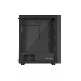 Počítačová skříň Genesis DIAXID 605 ARGB/Midi Tower/Transpar./Černá