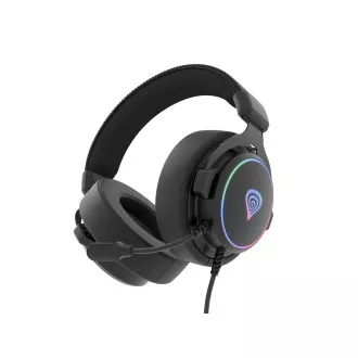 Herní sluchátka s mikrofonem Genesis NEON 764/7.1/USB/Drát/Stand/Černá