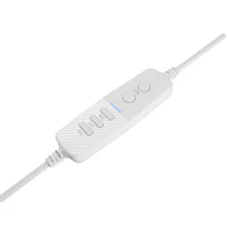 Herní sluchátka s mikrofonem Genesis NEON 764/7.1/USB/Drát/Stand/Bílá