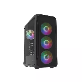 PC skříň Fury SHOBO/Midi Tower/Transpar./Černá