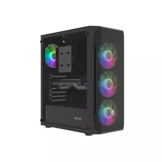 PC skříň Fury SHOBO/Midi Tower/Transpar./Černá