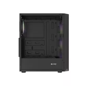 PC skříň Fury SHOBO/Midi Tower/Transpar./Černá
