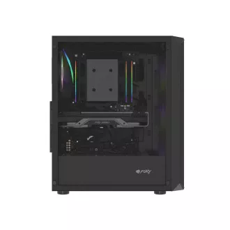 PC skříň Fury SHOBO/Midi Tower/Transpar./Černá