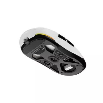 Genesis herní myš ZIRCON 660/Herní/Optická/12 000 DPI/Drátové/Bezdrátové/Bílá