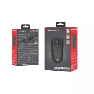 Genesis herní myš KRYPTON 660/Herní/Optická/12 000 DPI/Drátové USB-A/Černá