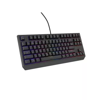 Herní klávesnice Genesis THOR 230/TKL/RGB/Outemu Red/Drátové USB-A/CZ-SK layout/Černá