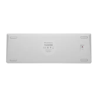 Genesis herní klávesnice THOR 660 G2/Gateron Brown/USB+BT/US layout/Bílá