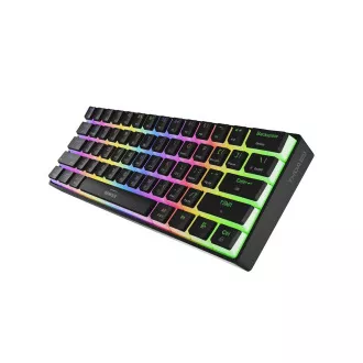 Genesis herní klávesnice THOR 660 G2/Gateron Red/USB+BT/US layout/Černá