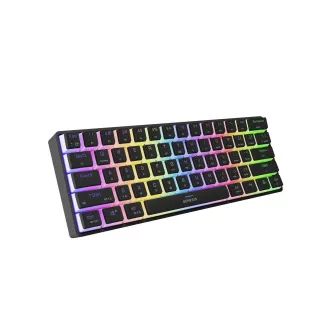Genesis herní klávesnice THOR 660 G2/Gateron Brown/USB+BT/US layout/Černá