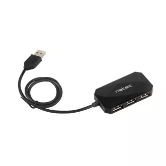 Natec Locust rozbočovač 4x USB 2.0 HUB, černý