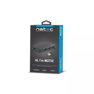 Natec Moth rozbočovač 4x USB 3.0 HUB