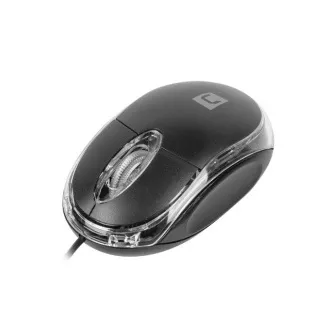 Natec optická myš VIREO 2/1000 DPI/Kancelářská/Optická/1 000 DPI/Drátová USB/Černá